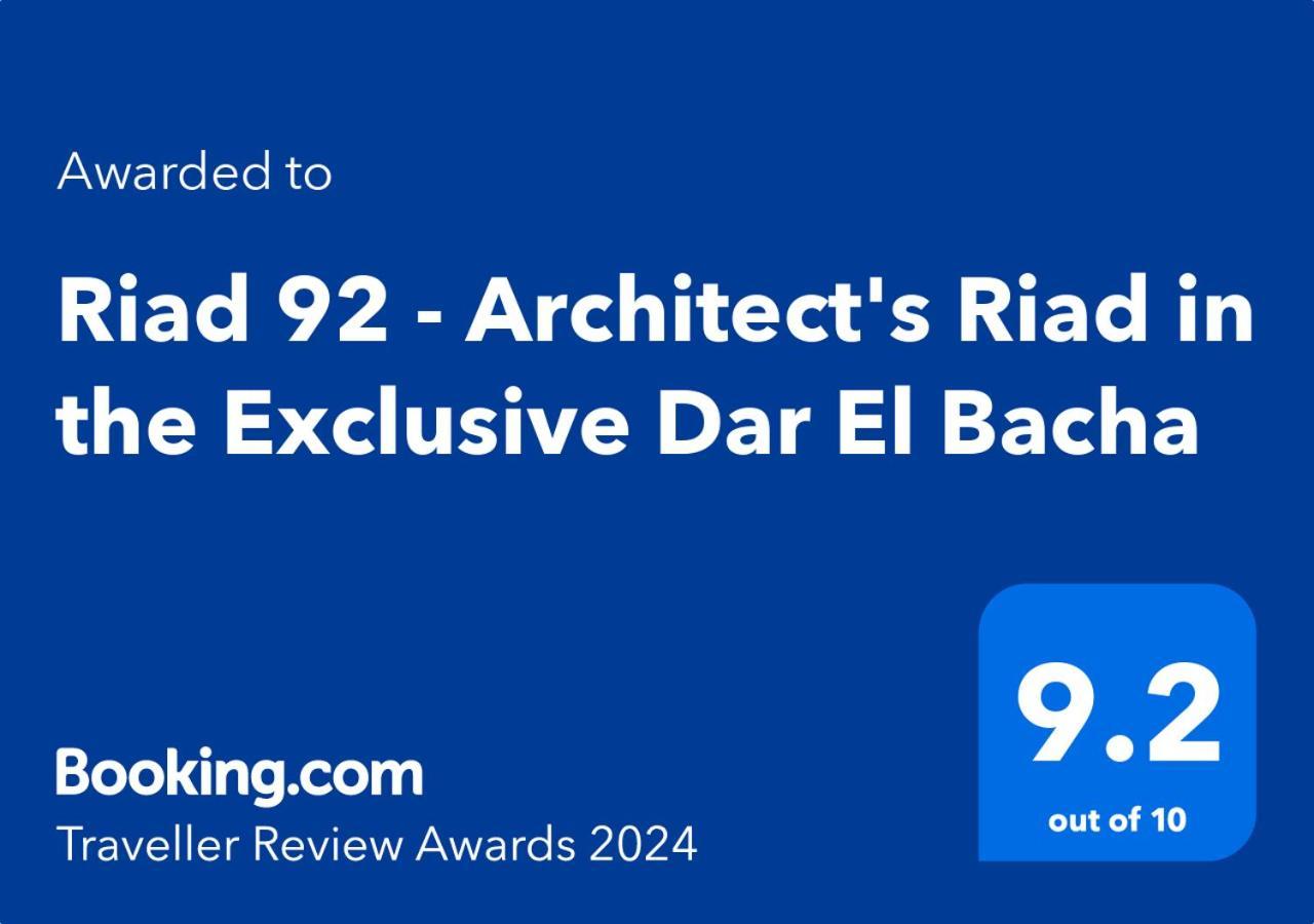 Riad 92 - Architect'S Riad In The Exclusive Dar El Bacha Marakéš Exteriér fotografie